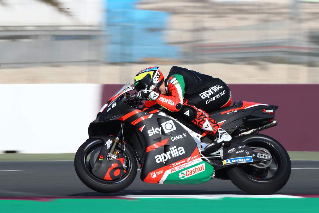 Lorenzo Savadori Aprilia MotoGP Qatar test