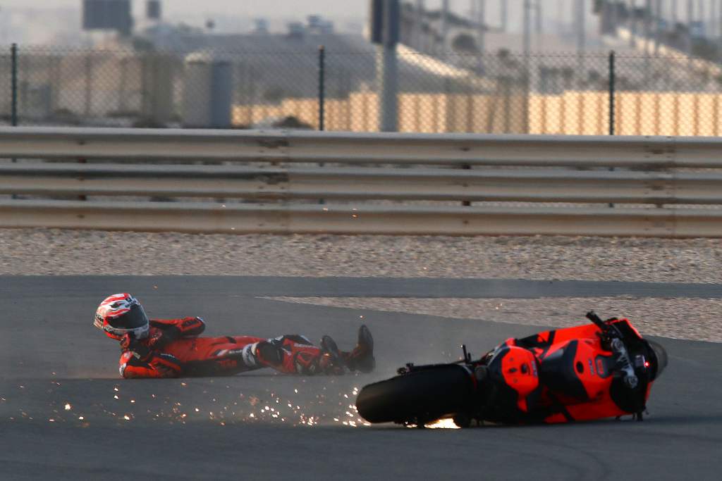 Iker Lecuona Tech3 KTM crash