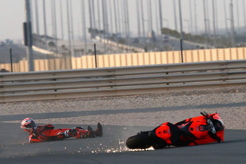 Iker Lecuona  crash Qatar MotoGP test