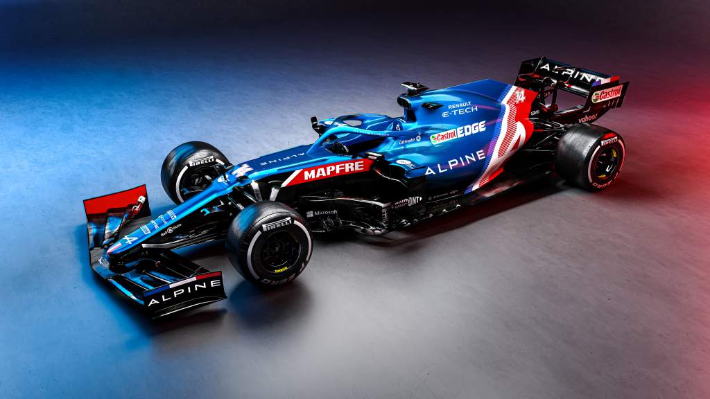 Alpine unveils new-look 2021 F1 car