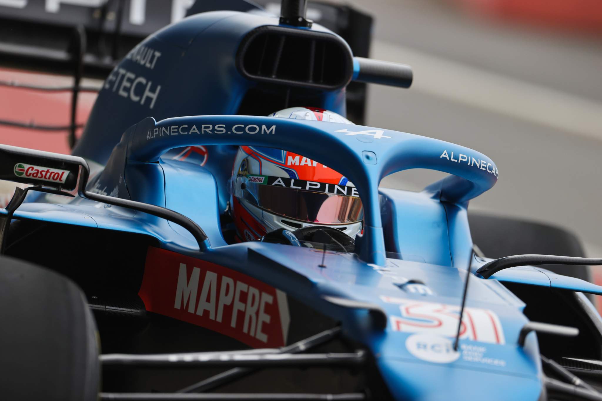 Esteban Ocon Alpine F1 shakedown