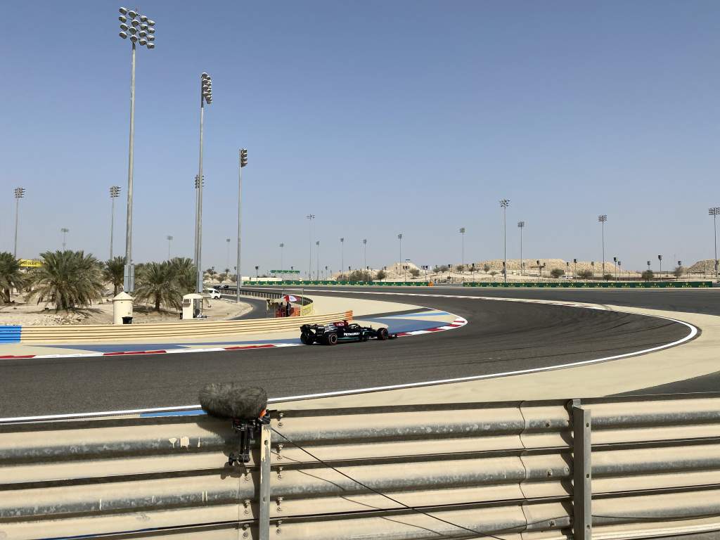 Mercedes Bahrain GP F1 trackside