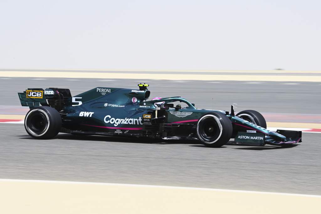 Sebastian Vettel, Aston Martin Amr21 F1 testing