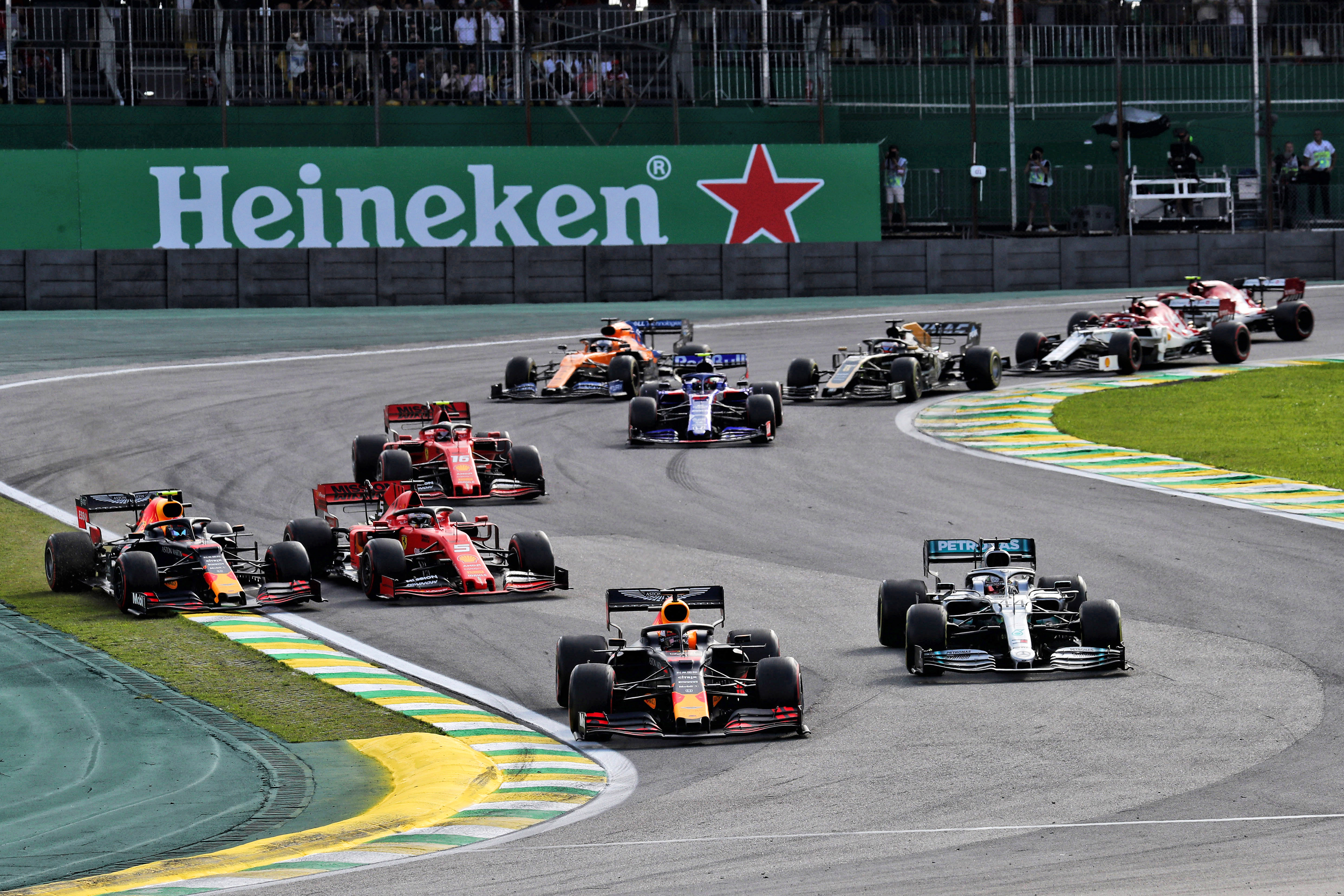 Motor Racing Formula One World Championship Brazilian Grand Prix Race Day Sao Paulo, Brazil