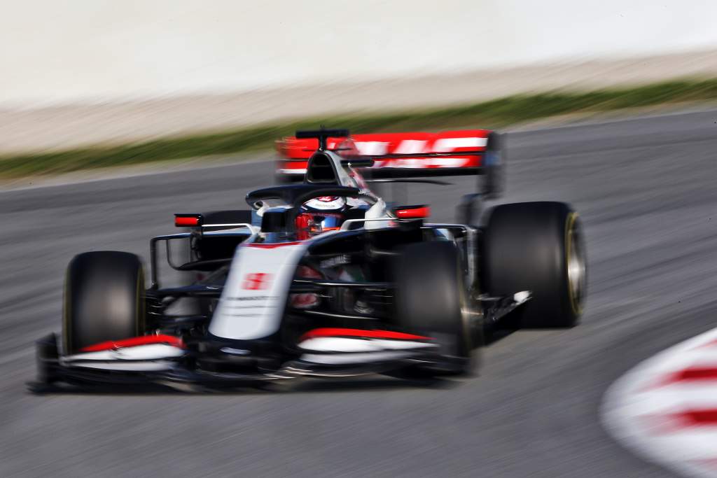 Haas F1 Romain Grosjean Barcelona testing