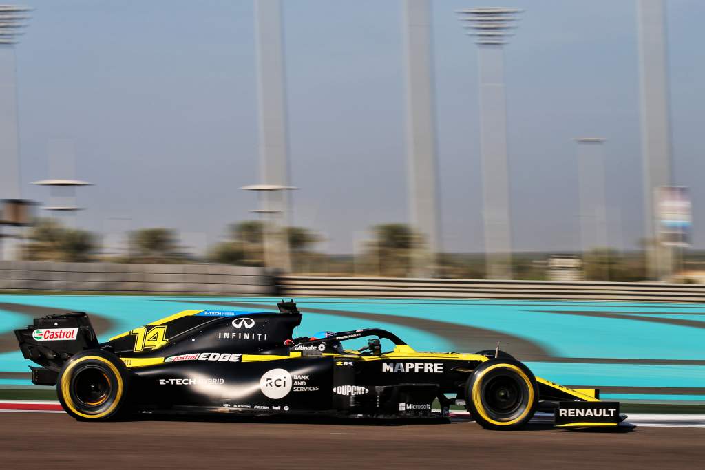 Fernando Alonso Renault F1 test