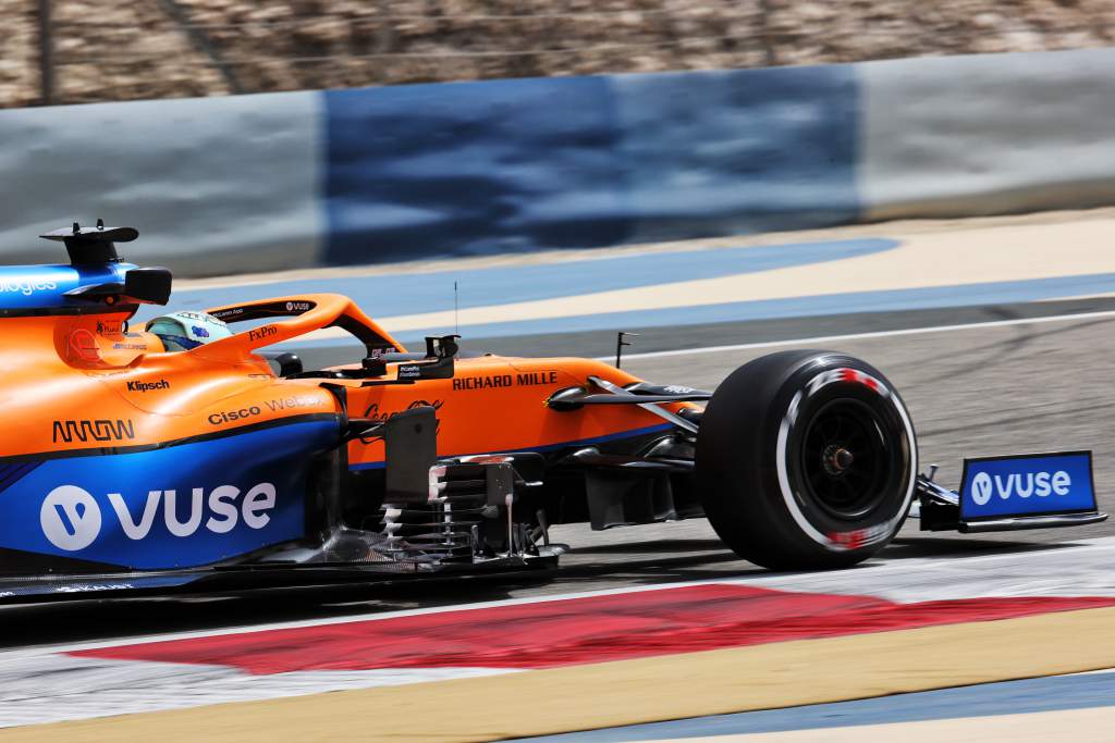 Daniel Ricciardo McLaren Bahrain F1 testing 2021