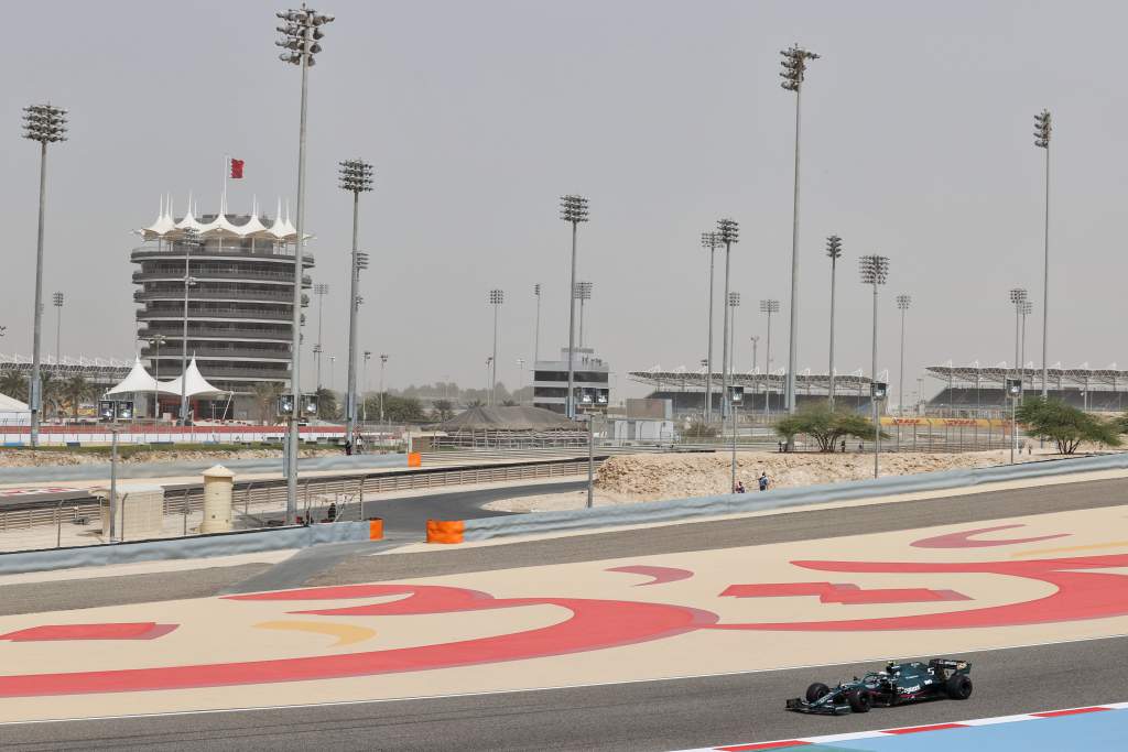 Sebastian Vettel Aston Martin Bahrain F1 testing 2021