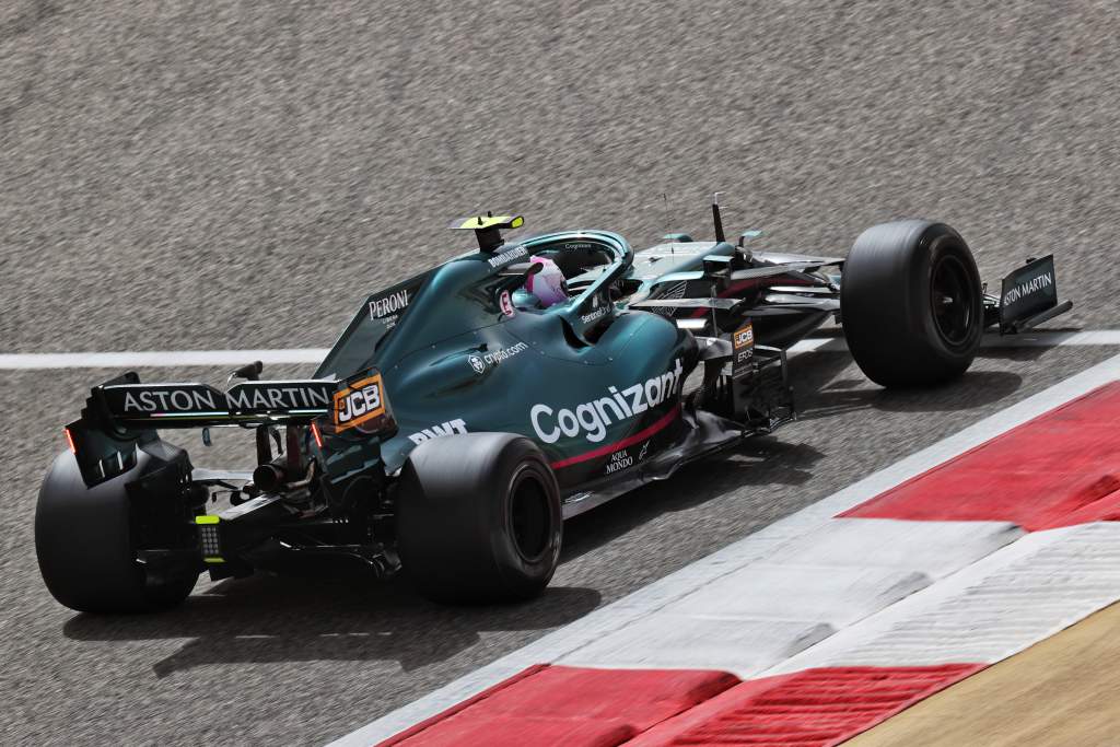 Sebastian Vettel F1 testing Aston Martin