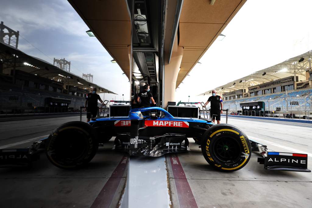 Fernando Alonso Alpine Bahrain F1 testing 2021