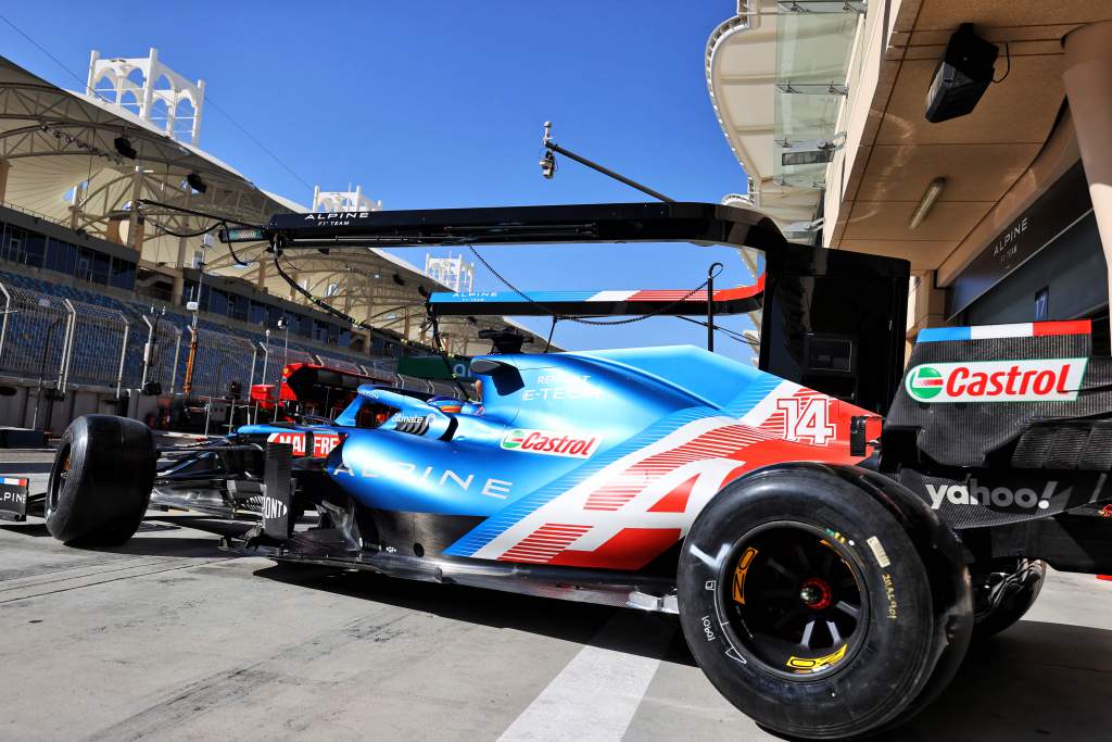 Fernando Alonso Alpine Bahrain F1 testing 2021