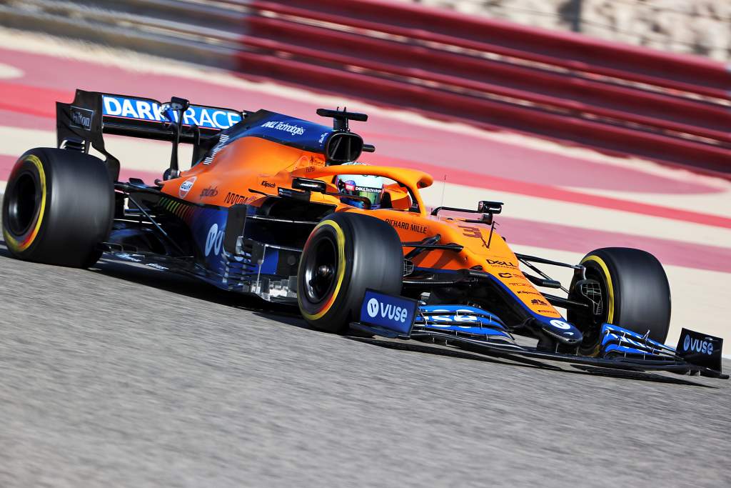 Daniel Ricciardo McLaren Bahrain F1 testing 2021