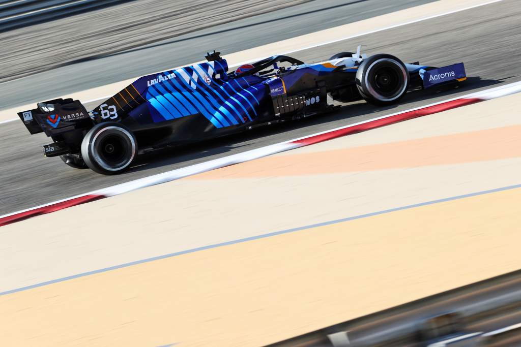 George Russell Williams F1 2021 testing Bahrain