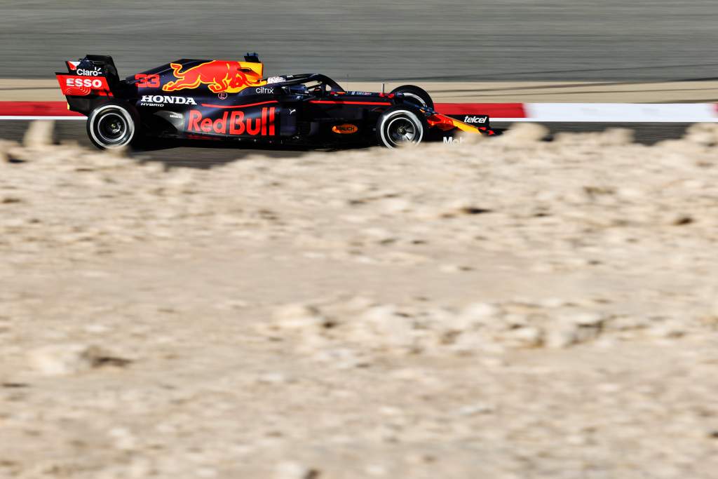 Max Verstappen Red Bull Bahrain F1 testing 2021