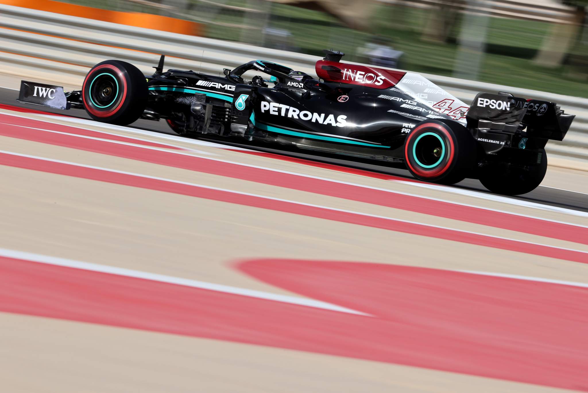 Lewis Hamilton Mercedes Bahrain Grand Prix practice 2021