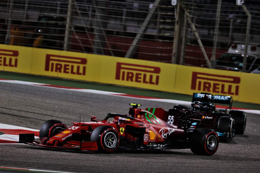 Sainz to be more aggressive after cautious Ferrari debut