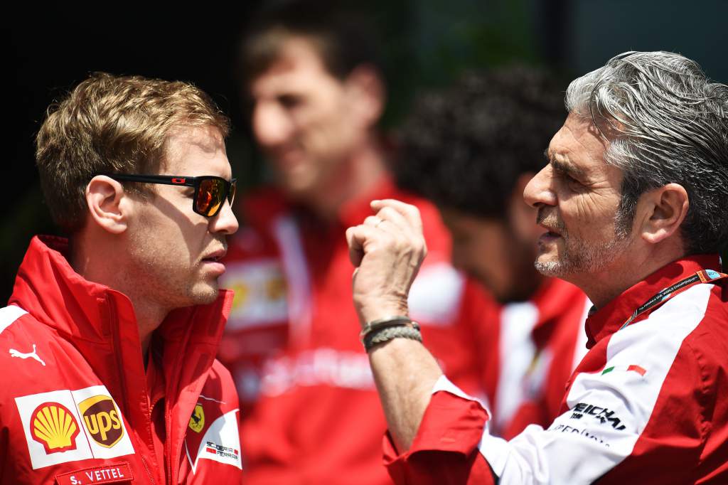 Sebastian Vettel Maurizio Arrivabene 2015