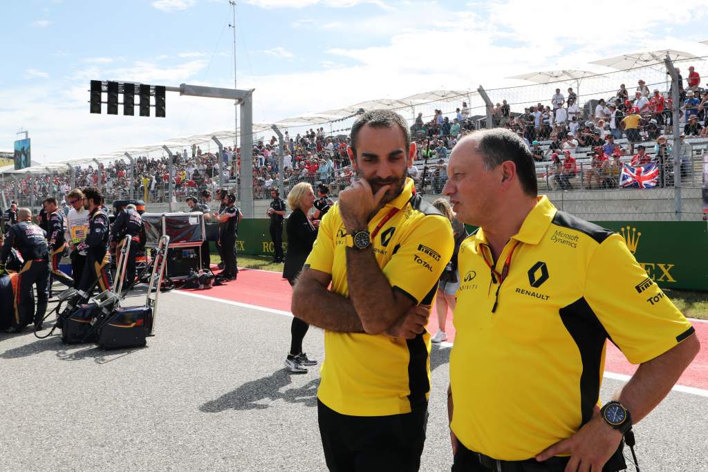 Cyril Abiteboul Fred Vasseur Renault F1