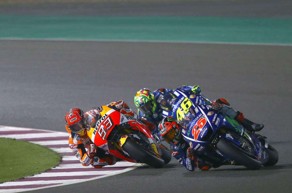 Vinales Marquez Rossi Qatar MotoGP 2017