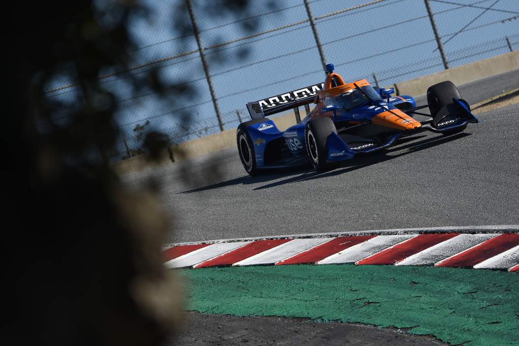 Felix Rosenqvist Arrow McLaren SP Laguna Seca IndyCar testing 2021