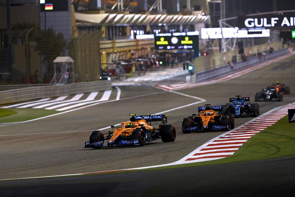 Lando Norris Daniel Ricciardo McLaren Bahrain GP F1