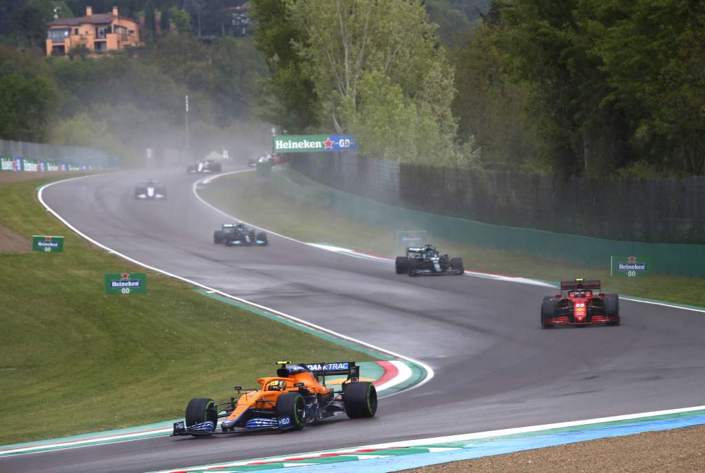 Lando Norris McLaren Imola 2021