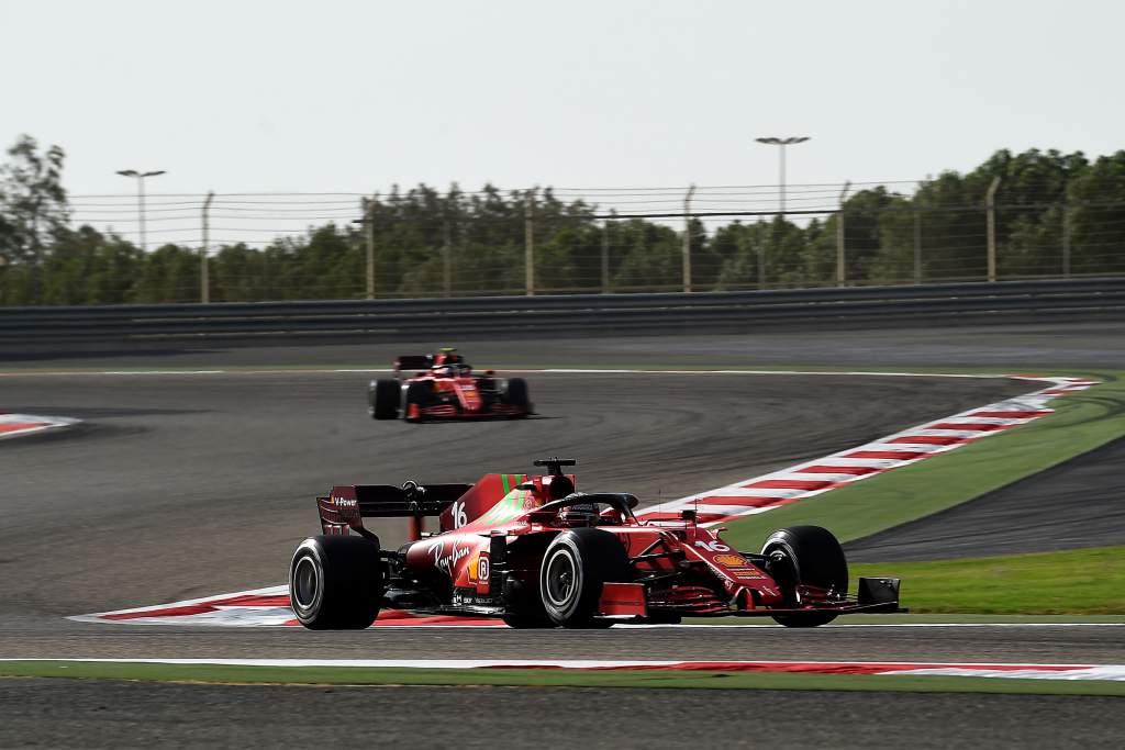 Carlos Sainz Jr Charles Leclerc Ferrari F1