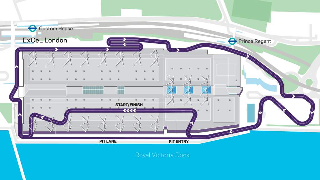 ExCeL London Formula E map