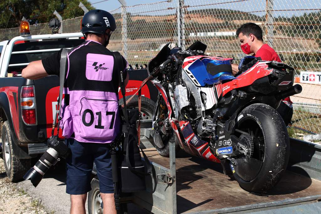 Jorge Martin crashed Portimao Ducati MotoGP