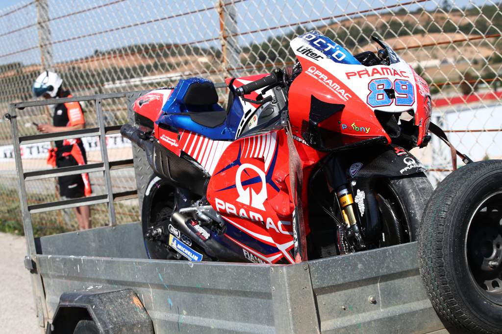 Jorge Martin crashed Portimao Ducati MotoGP