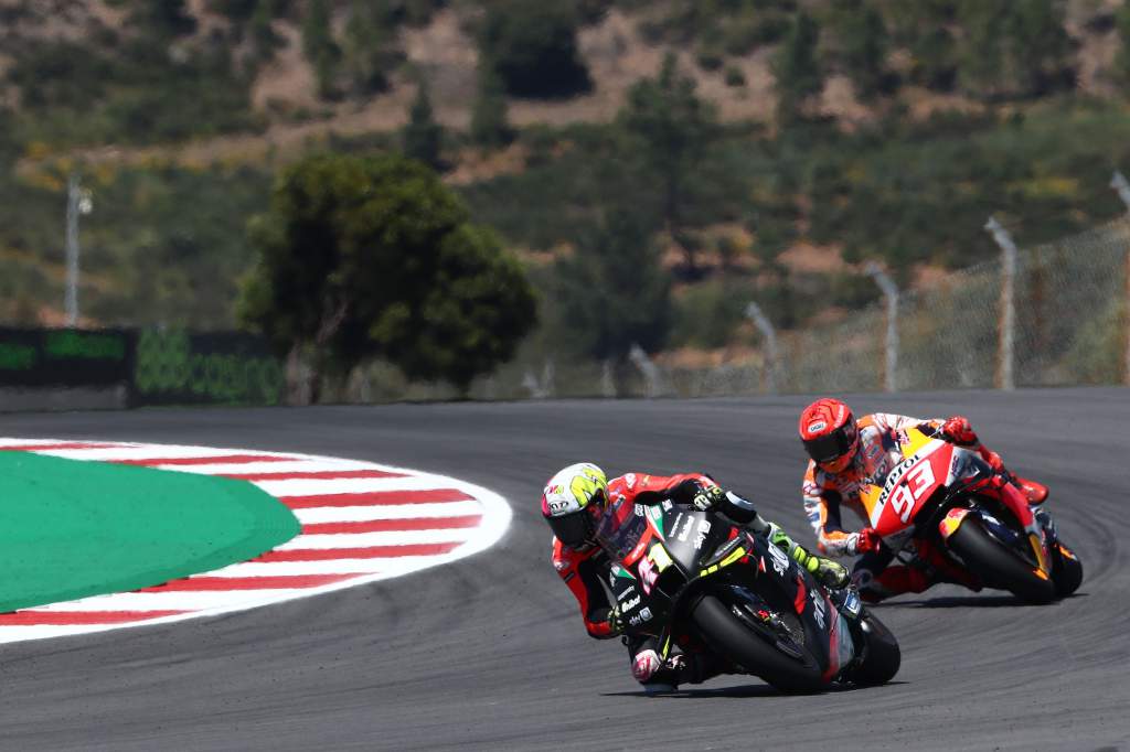 Aleix Espargaro Marc Marquez Aprilia Honda MotoGP Portimao