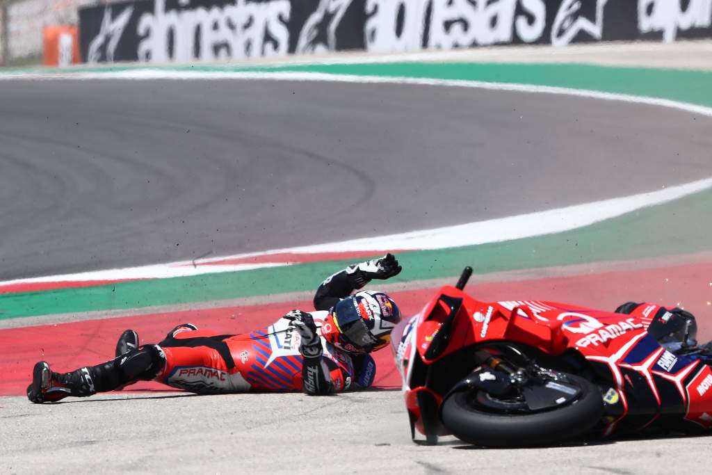 Johann Zarco Pramac Ducati crash Portimao MotoGP 2021