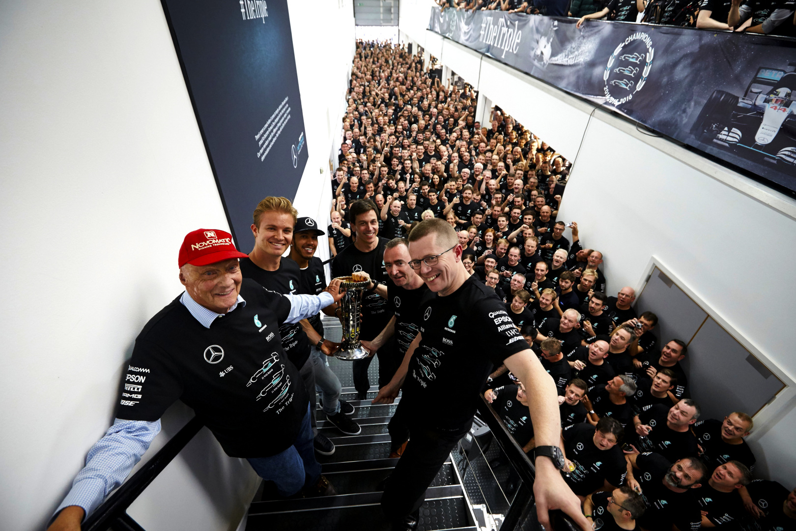 Mercedes 2016 F1 title celebration