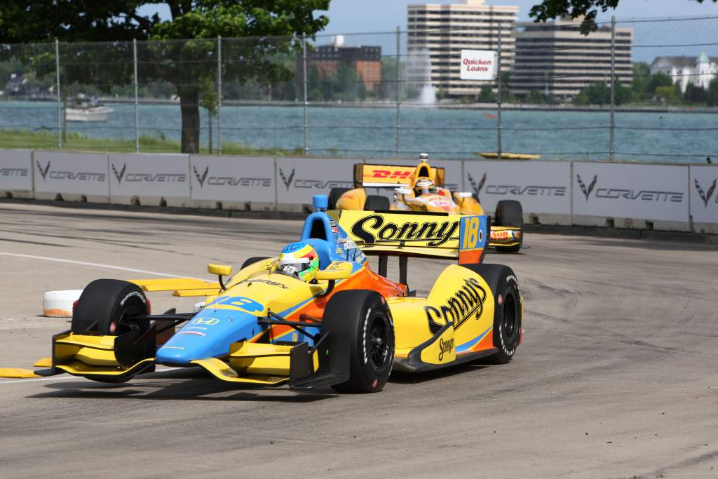 Mike Conway Ryan Hunter Reay Detroit Indycar