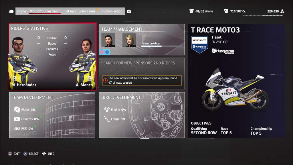 Motogp 21 Game Junior Moto 3 Team Set Up