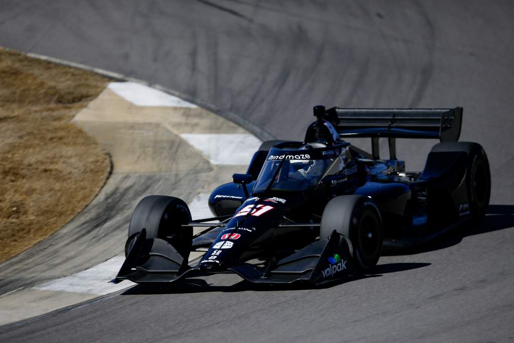 Romain Grosjean Barber Test Indycar