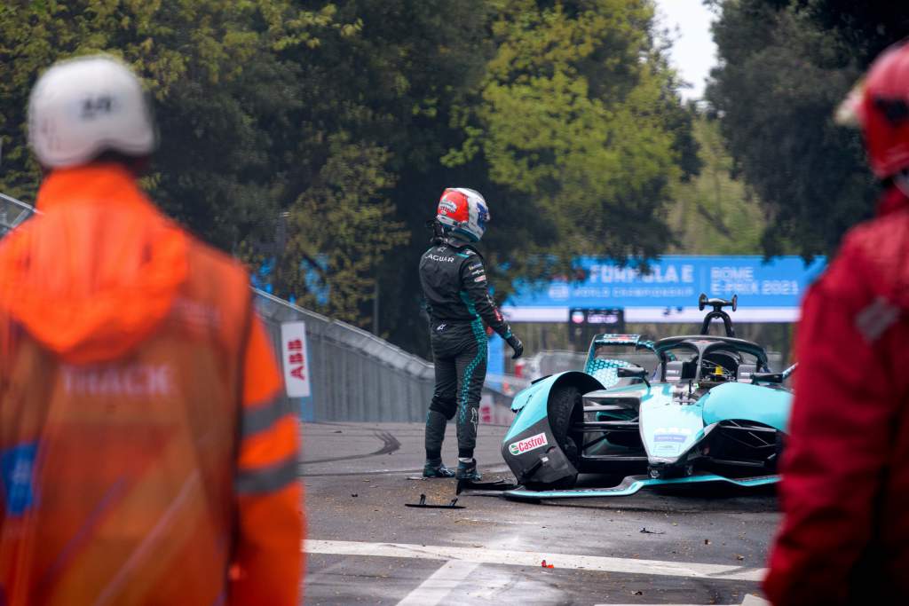 Sam Bird crash Rome Formula E 2021