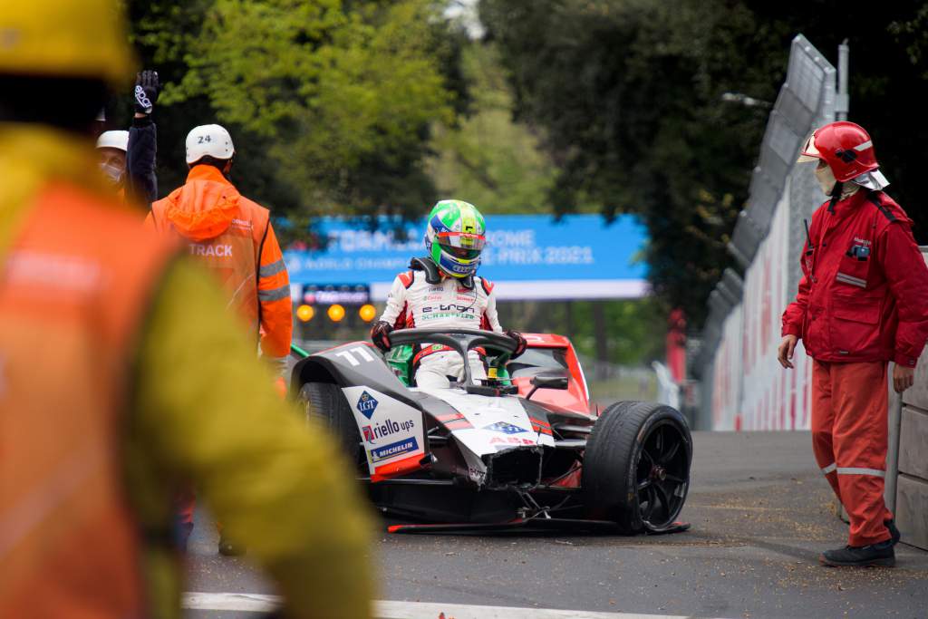 Lucas di Grassi crash Rome Formula E 2021