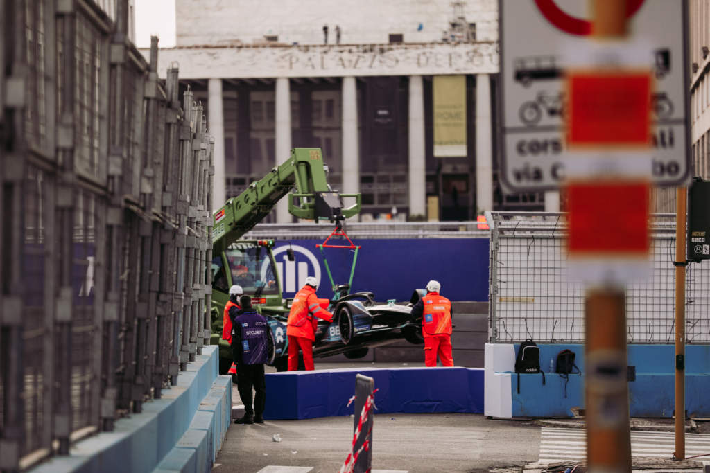 Tom Blomqvist NIO333 Rome Formula E crash 2021