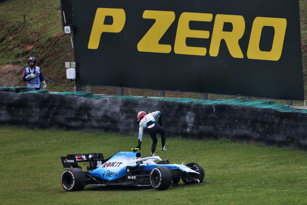 Robert Kubica Williams practice crash Brazilian Grand Prix 2019 Interlagos