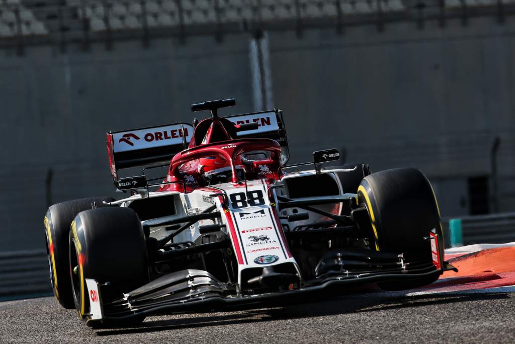 Robert Kubica Alfa Romeo Abu Dhabi F1 testing 2020