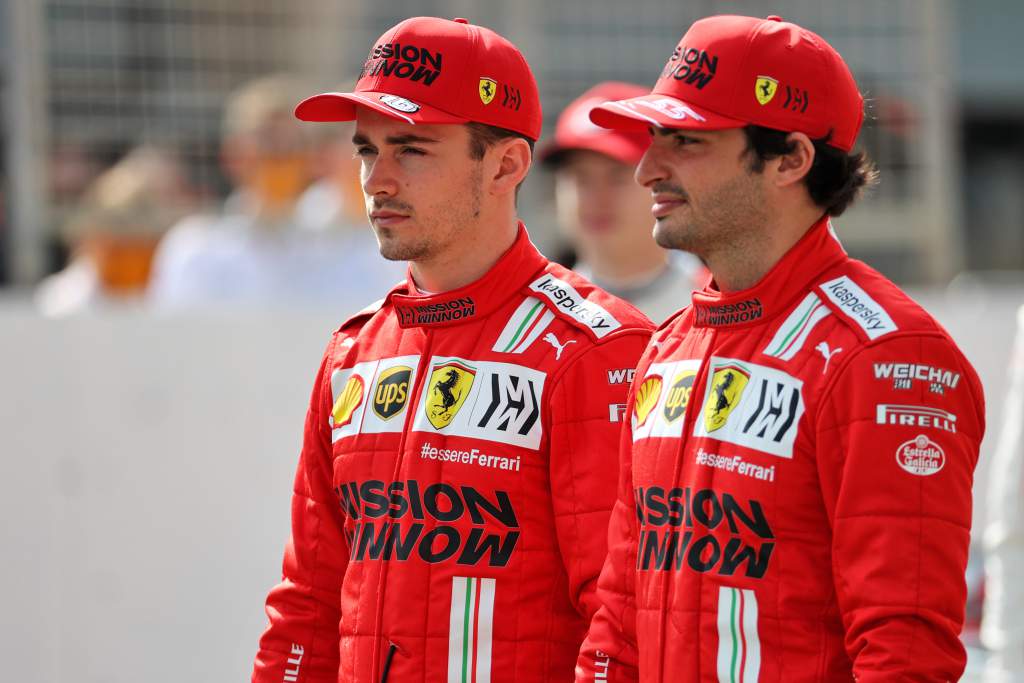 Charles Leclerc Carlos Sainz Ferrari F1