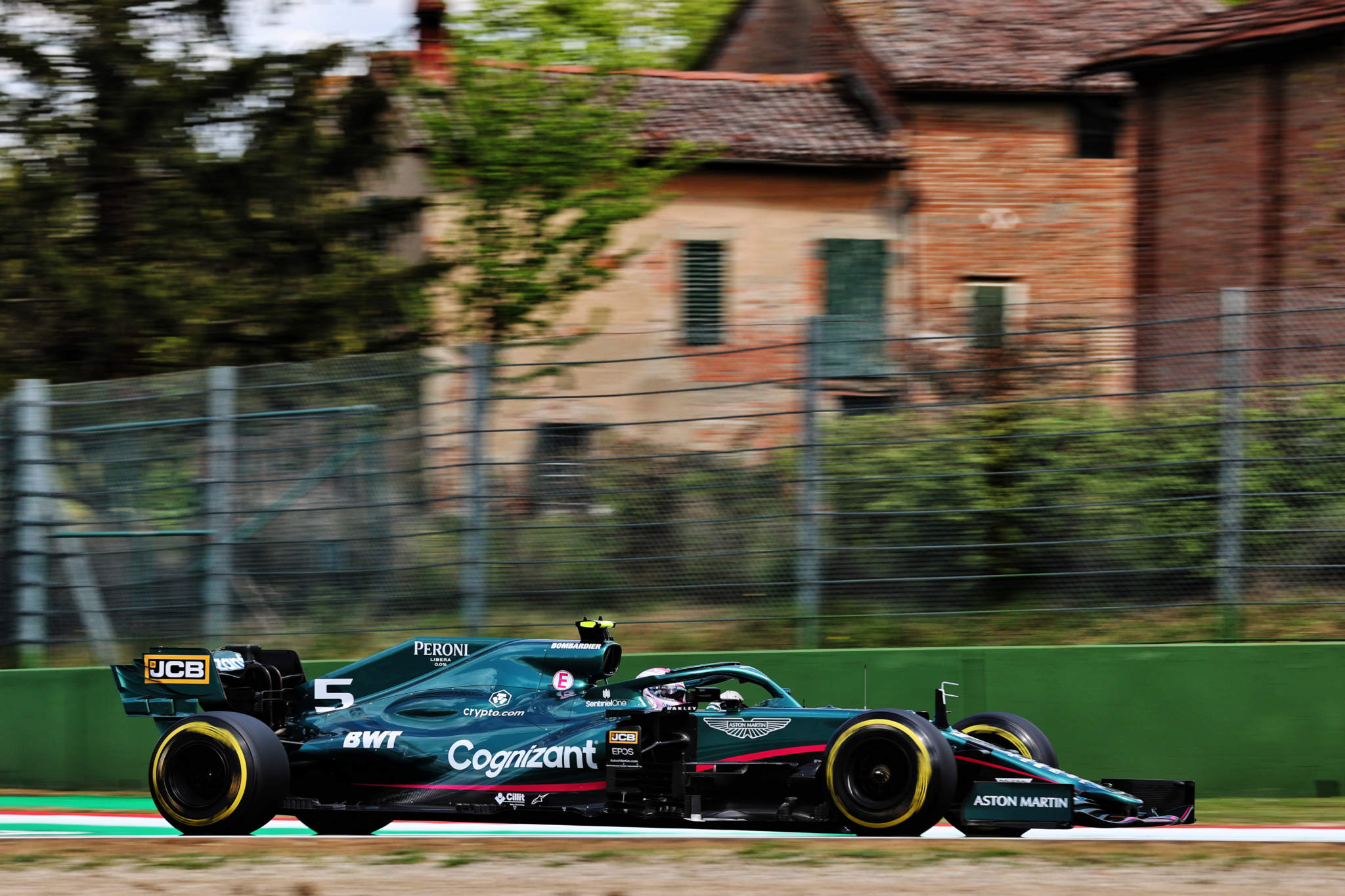 Motor Racing Formula One World Championship Emilia Romagna Grand Prix Practice Day Imola, Italy