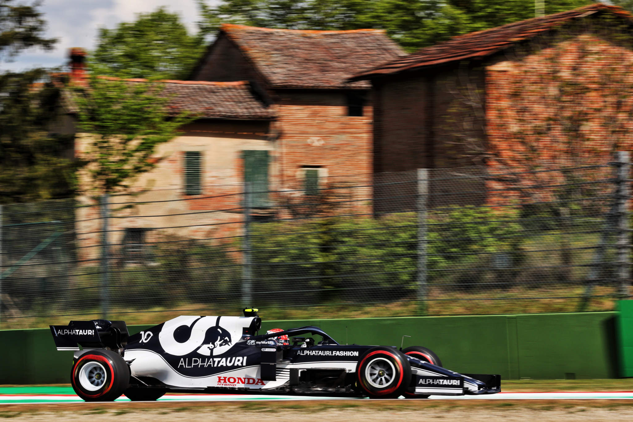 Motor Racing Formula One World Championship Emilia Romagna Grand Prix Practice Day Imola, Italy