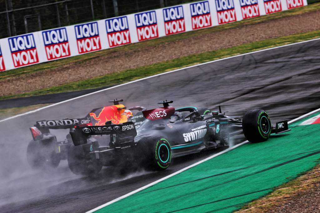 Max Verstappen Lewis Hamilton Imola 2021