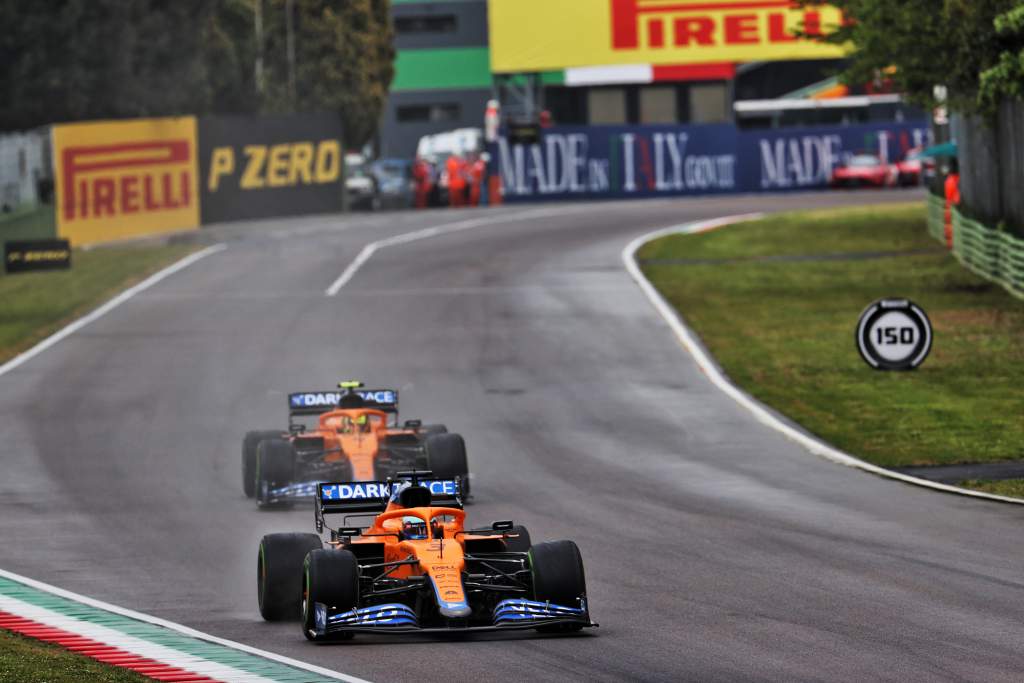 Lando Norris Daniel McLaren F1 Imola