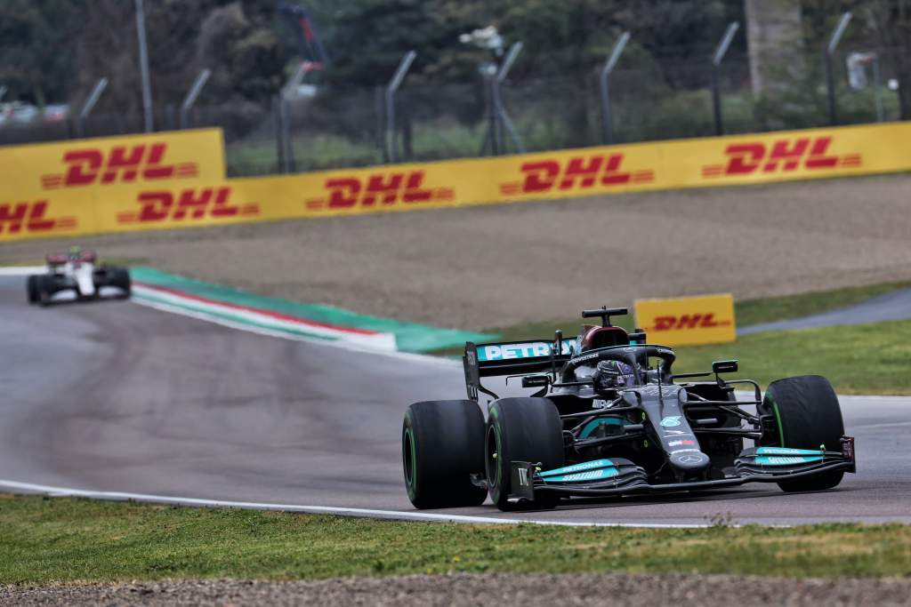 Lewis Hamilton Mercedes Imola 2021