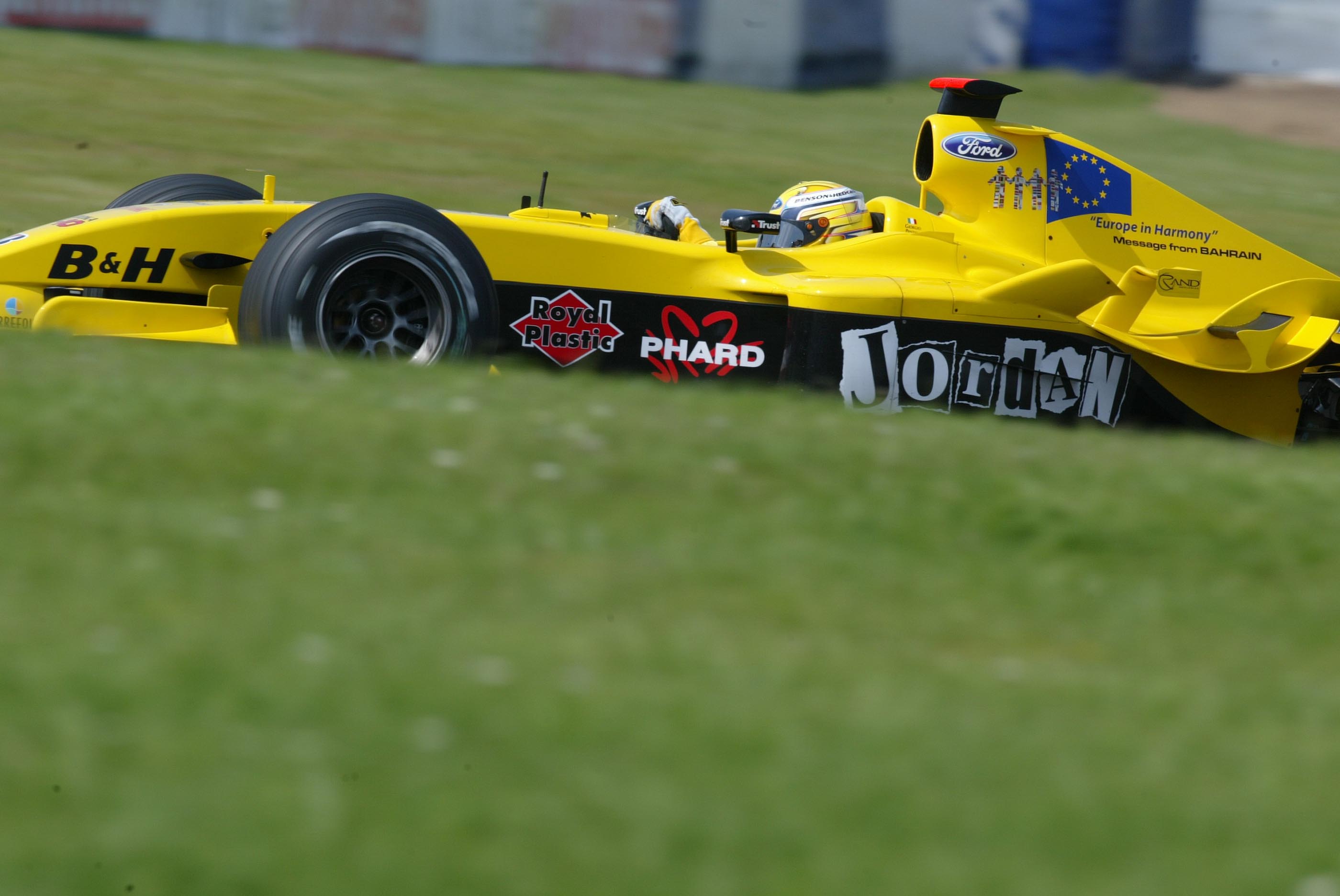 Giorgio Pantano Jordan Silverstone F1 testing 2004