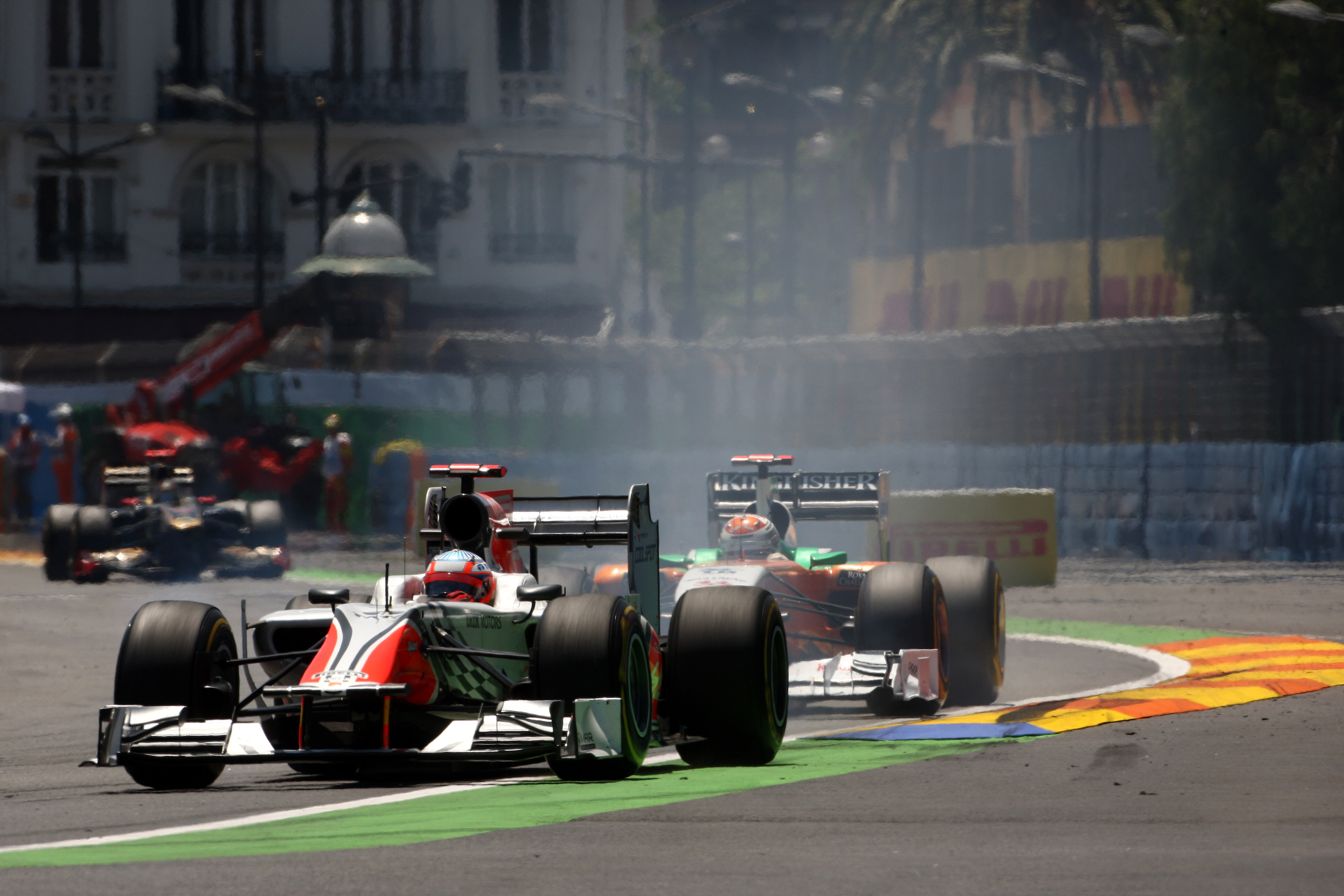 Narain Karthikeyan HRT Valencia 2011