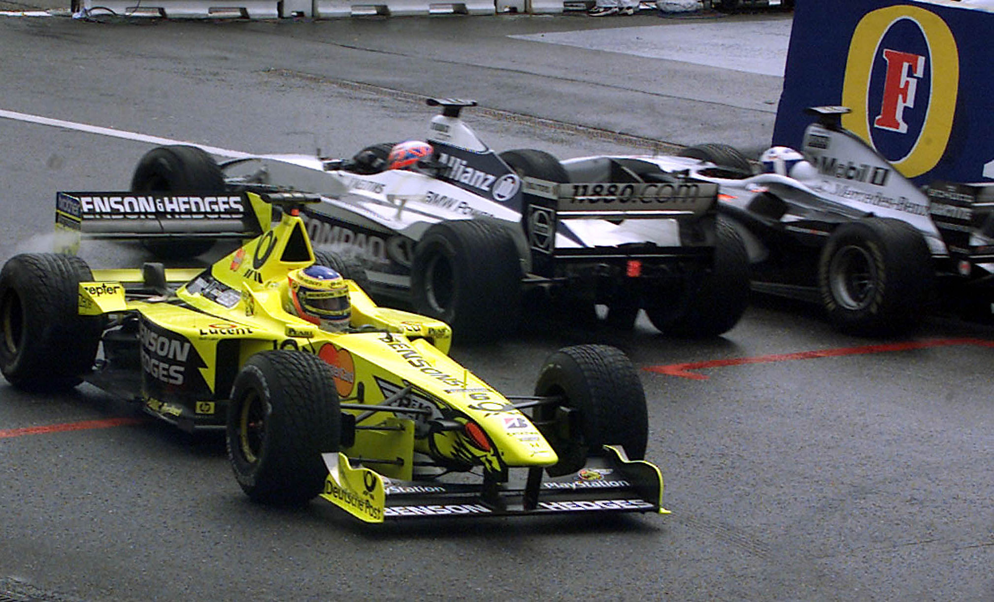 Jarno Trulli Jordan spin Belgian Grand Prix 2000